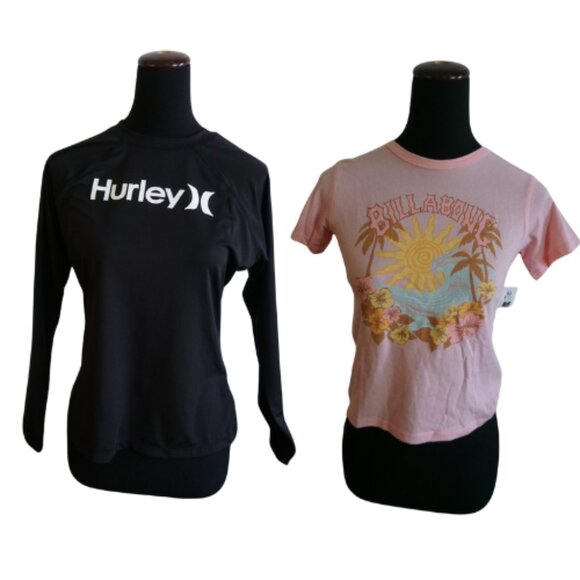 Hurley + Billabong Tee Bundle – Size Small - Picture 1 of 1